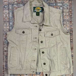 Cabela’s Womens Beige Denim Vest- Size M